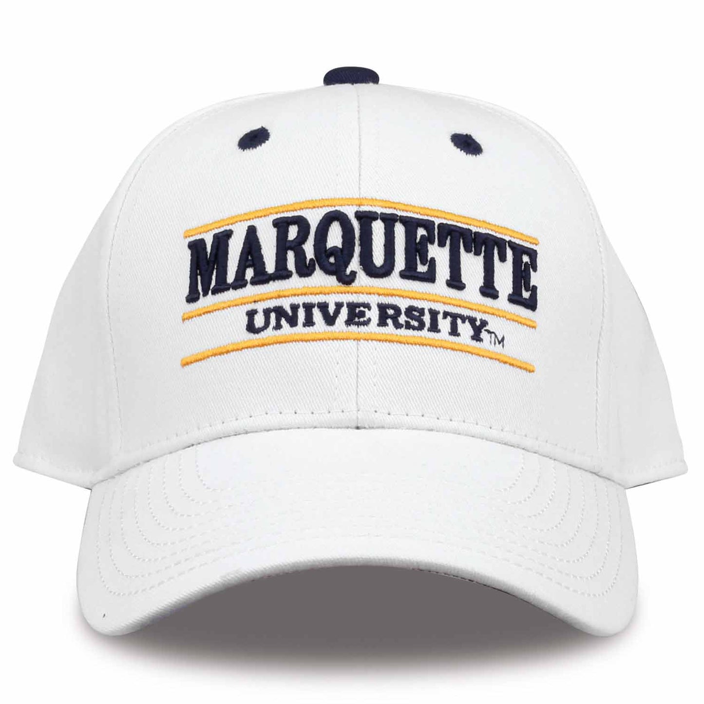 Marquette Golden Eagles Adult Game Bar Adjustable Hat - White