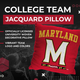 Maryland Terrapins NCAA Decorative Pillow - Red