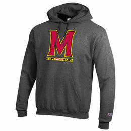 Maryland Terrapins Adult Mascot Fleece Hooded Sweatshirt - Charcoal