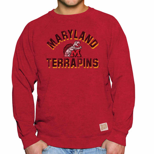 Maryland Terrapins Adult University Crewneck - Red