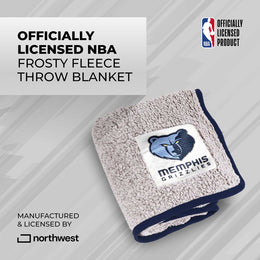 Memphis Grizzlies NBA Silk Touch Sherpa Throw Blanket - Blue