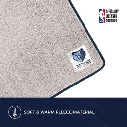 Memphis Grizzlies NBA Silk Touch Sherpa Throw Blanket - Blue