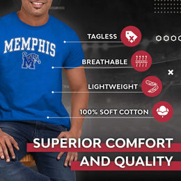 Memphis Tigers NCAA Adult Gameday Cotton T-Shirt - Royal