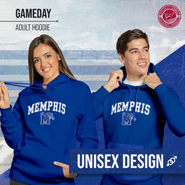 Memphis Tigers Adult Arch & Logo Soft Style Gameday Hooded Sweatshirt - Royal