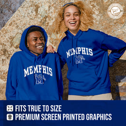 Memphis Tigers Adult Arch & Logo Soft Style Gameday Hooded Sweatshirt - Royal