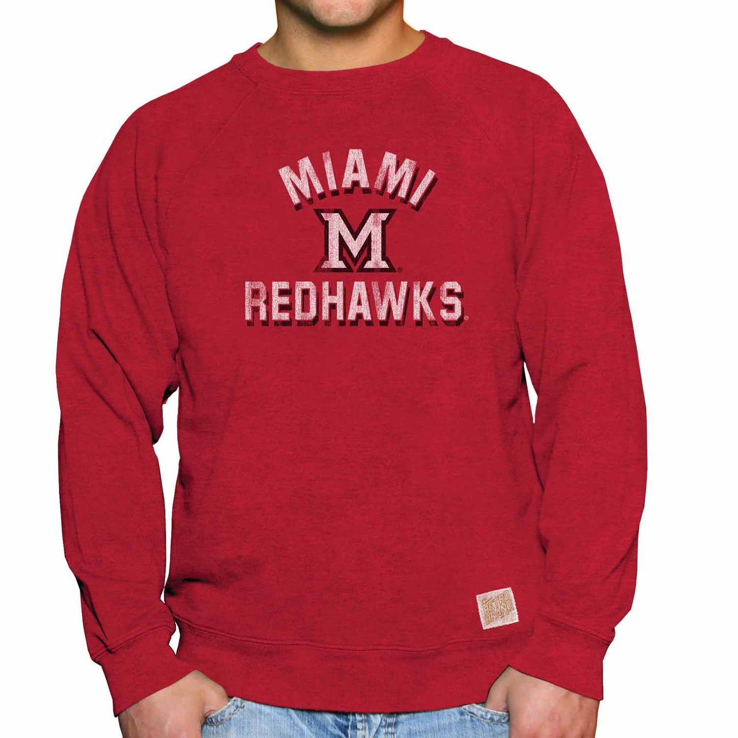 Miami Redhawks Adult University Crewneck - Red