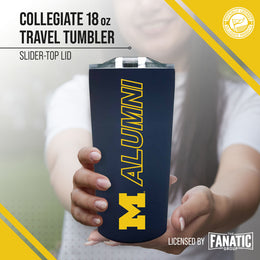 Michigan Wolverines NCAA Stainless Steel Travel Tumbler for Alumni - Navy
