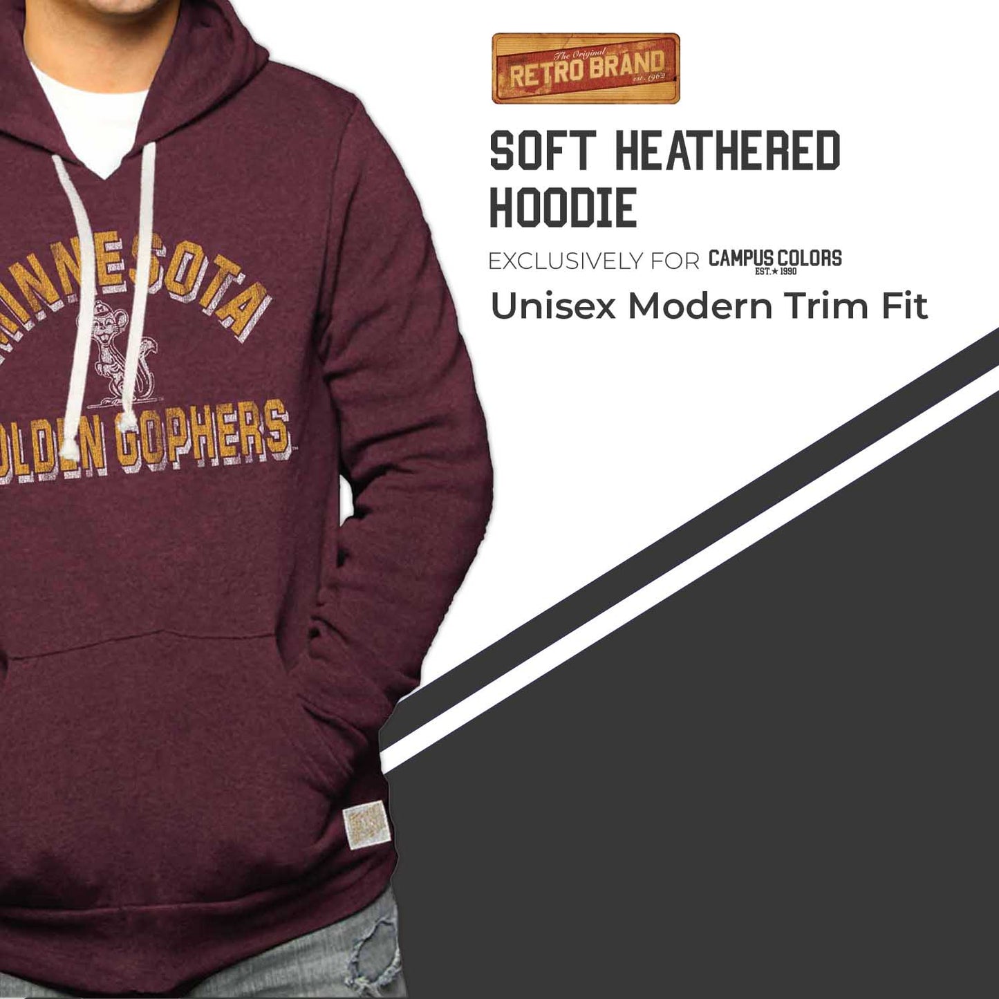 Minnesota Golden Gophers Adult University Hoodie - Maroon