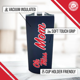 Ole Miss Rebels NCAA Stainless Steel Travel Tumbler for Mom - Navy