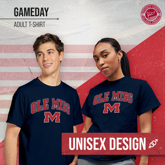 Ole Miss Rebels NCAA Adult Gameday Cotton T-Shirt - Navy