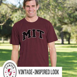 MIT Engineers Adult MVP Heathered Cotton Blend T-Shirt - Maroon