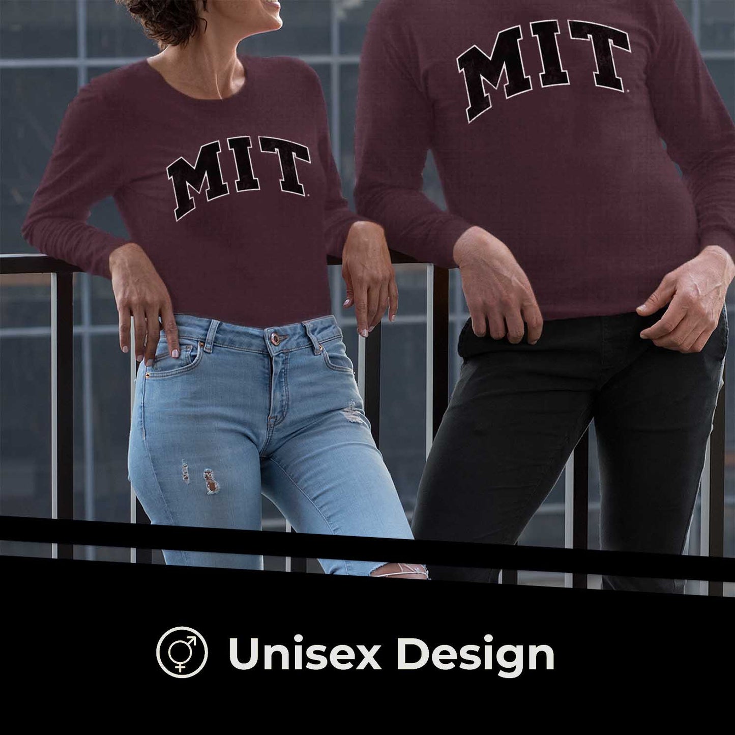 MIT Engineers NCAA MVP Adult Long-Sleeve Shirt - Maroon