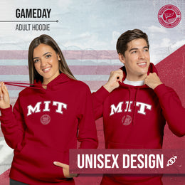 MIT Engineers Adult Arch & Logo Soft Style Gameday Hooded Sweatshirt - Cardinal
