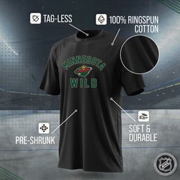 Minnesota Wild NHL Adult Game Day Unisex T-Shirt - Black