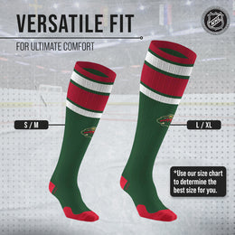 Minnesota Wild NHL Adult Knee High-Performance Socks - Forest Green