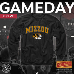 Missouri Tigers Adult Arch & Logo Soft Style Gameday Crewneck Sweatshirt - Black