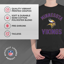 Minnesota Vikings NFL Youth Gameday Football T-Shirt - Black