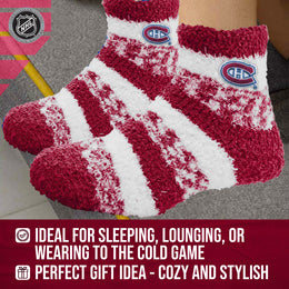 Montreal Canadiens NHL Unisex Cozy Sleep Socks - Cardinal