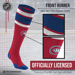 Montreal Canadiens NHL Adult Knee High-Performance Socks - Cardinal