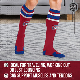 Montreal Canadiens NHL Adult Knee High-Performance Socks - Cardinal