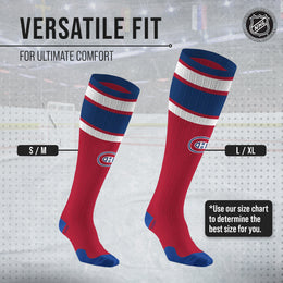 Montreal Canadiens NHL Adult Knee High-Performance Socks - Cardinal