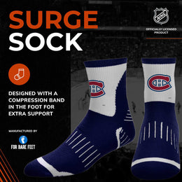 Montreal Canadiens NHL Youth Surge Socks - Navy