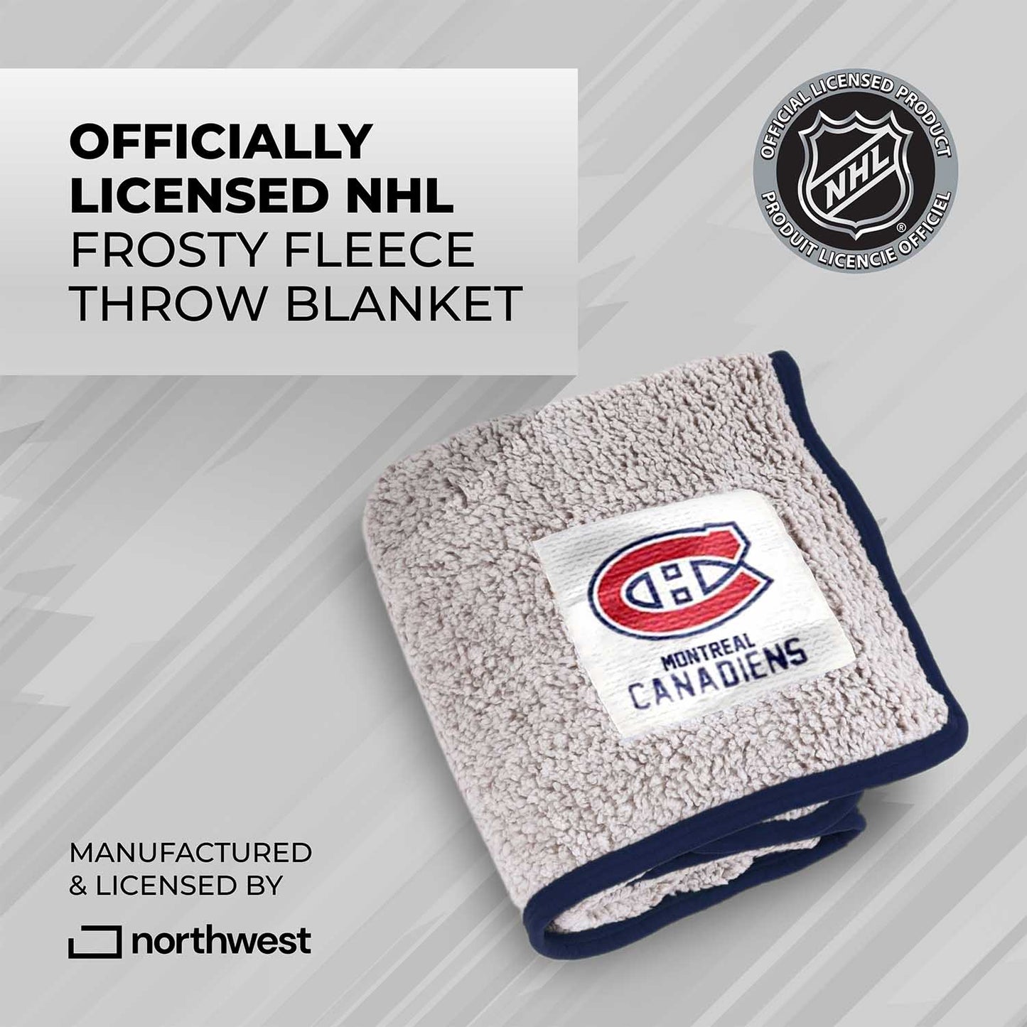 Montreal Canadiens NHL Silk Touch Sherpa Throw Blanket - Red