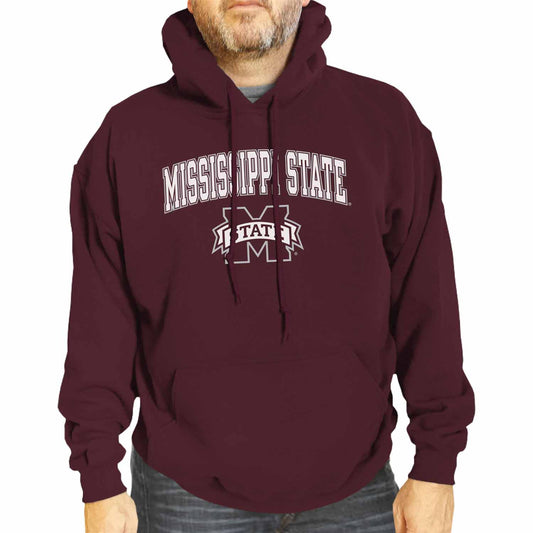 Mississippi State Bulldogs Adult Arch & Logo Soft Style Gameday Hooded Sweatshirt - Team Color