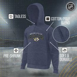 Nashville Predators NHL Adult Unisex Powerplay Hooded Sweatshirt - Navy