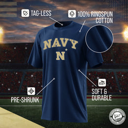 Navy Midshipmen NCAA Adult Gameday Cotton T-Shirt - Navy