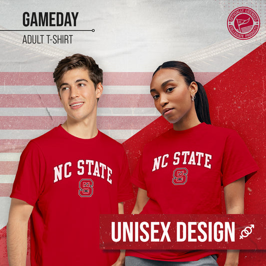 NC State Wolfpack NCAA Adult Gameday Cotton T-Shirt - Red