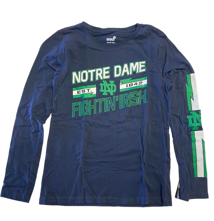 Notre Dame Fighting Irish  Youth Spark Plug Long Sleeve Shirt  - Team Color
