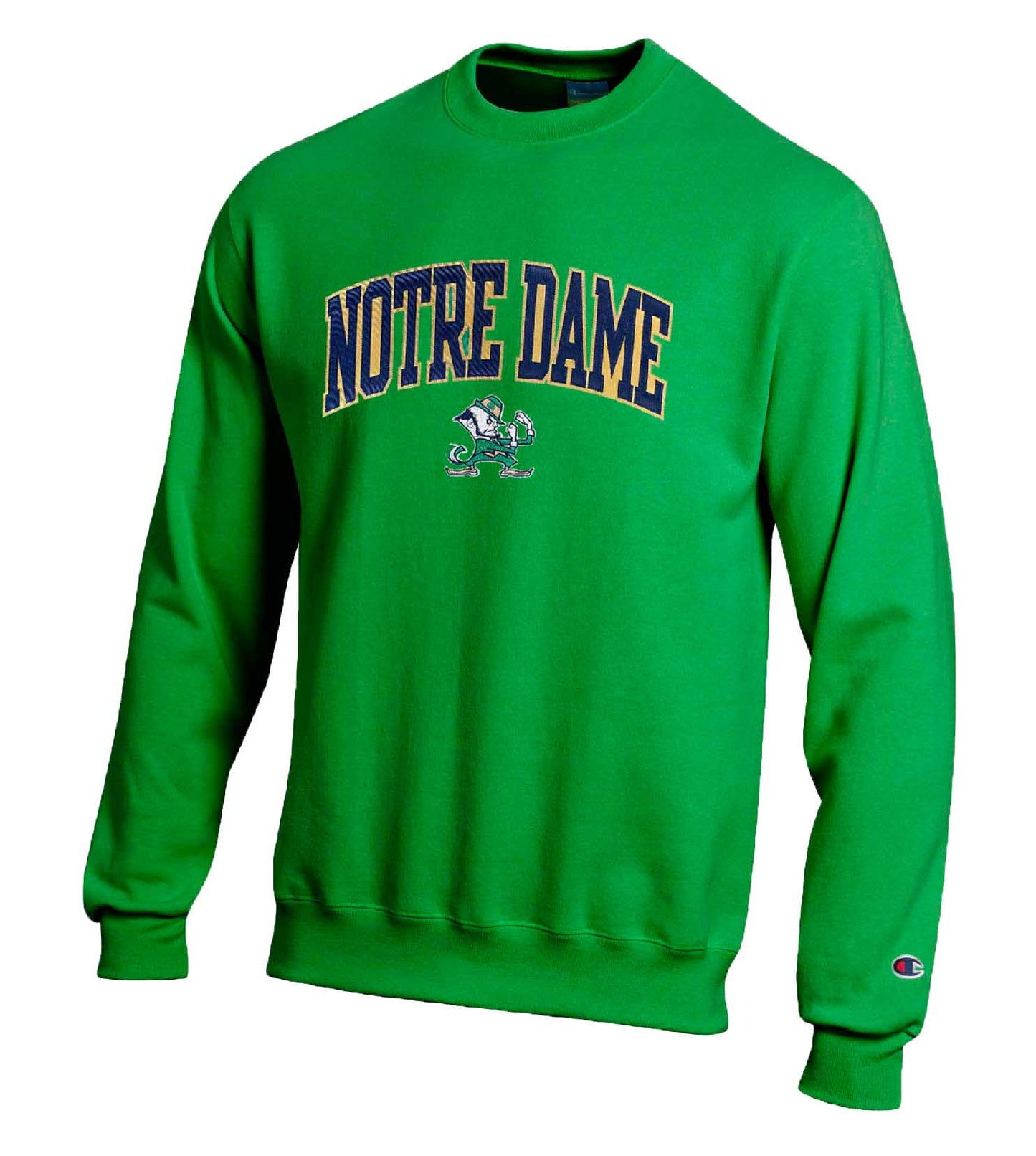 Notre Dame Fighting Irish Adult Tackle Twill Crewneck - Green