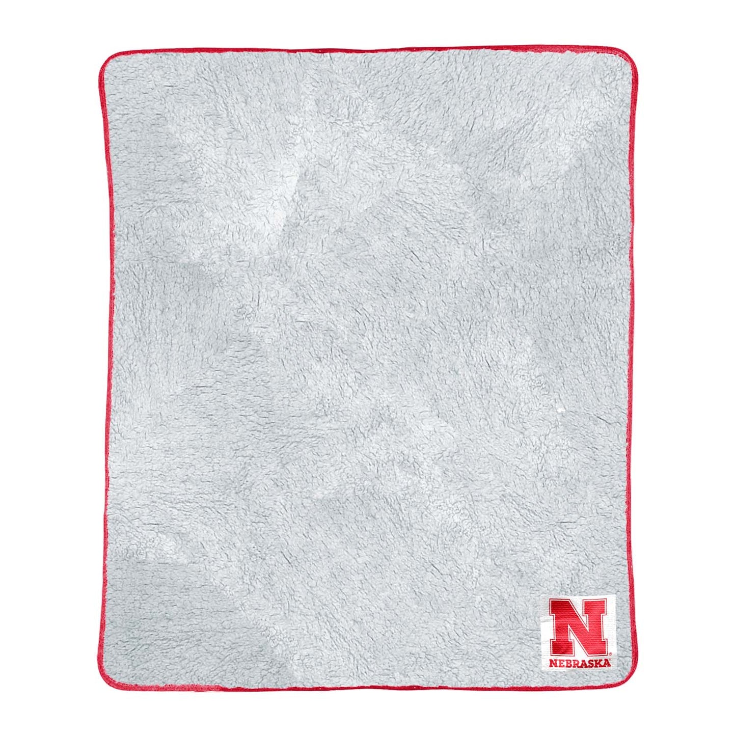 Nebraska Cornhuskers NCAA Silk Sherpa College Throw Blanket - Red