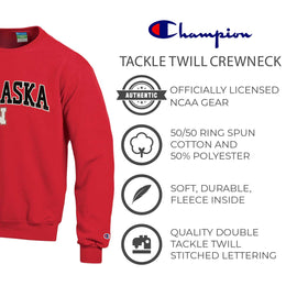 Nebraska Cornhuskers Adult Tackle Twill Crewneck - Red