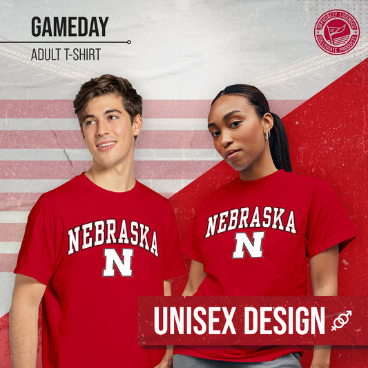 Nebraska Cornhuskers NCAA Adult Gameday Cotton T-Shirt - Red