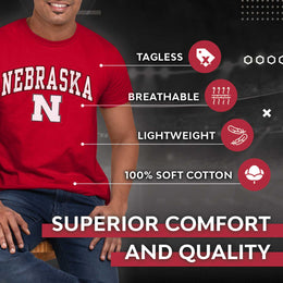 Nebraska Cornhuskers NCAA Adult Gameday Cotton T-Shirt - Red