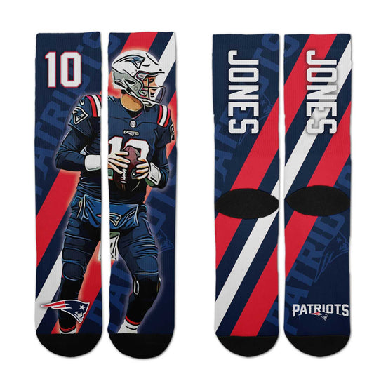 New England Patriots NFL Youth Player Stripe Sock - Navy