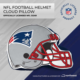 New England Patriots NFL Helmet Football Super Soft Plush Pillow - Navy