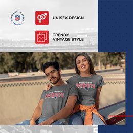 New England Patriots NFL Starting Fresh Short Sleeve Heather T-Shirt - Sport Gray