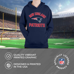 New England Patriots NFL Youth Gameday Hooded Sweatshirt - Navy