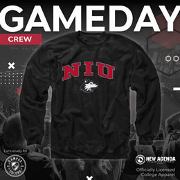 Northern Illinois Huskies Adult Arch & Logo Soft Style Gameday Crewneck Sweatshirt - Black