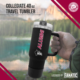 New Mexico State Aggies Collegiate 40oz Stainless Steel Travel Tumbler with Handle for Alumni - Black