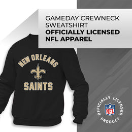 New Orleans Saints NFL Adult Gameday Hooded Sweatshirt - Black