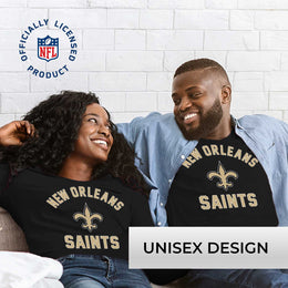 New Orleans Saints NFL Gameday Adult Long Sleeve Shirt - Black