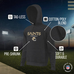 New Orleans Saints NFL Youth Football Helmet Hood - Charcoal