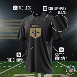 New Orleans Saints NFL Modern Throwback T-shirt - Black