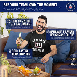 New York Giants NFL Adult Gameday T-Shirt - Black