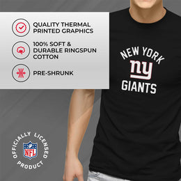 New York Giants NFL Adult Gameday T-Shirt - Black