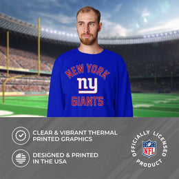 New York Giants NFL Adult Gameday Football Crewneck Sweatshirt - Royal